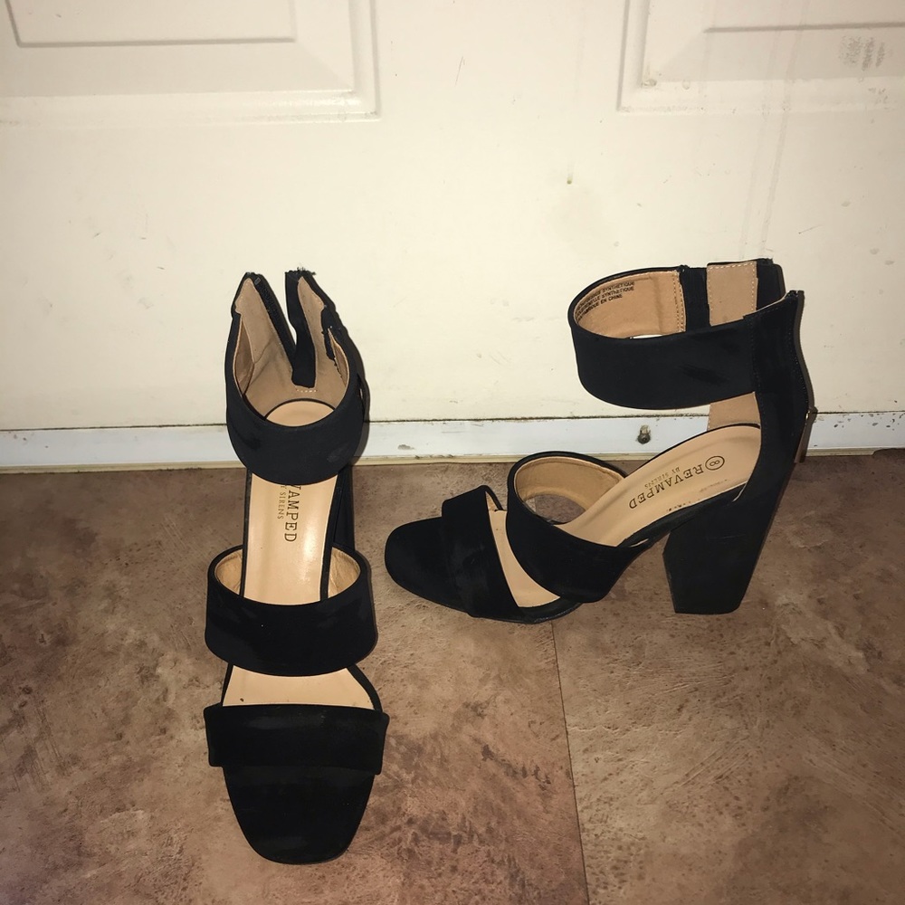 Open toe high heels